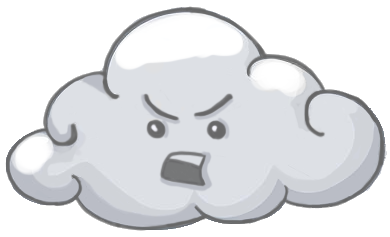 Angry Cloud Graphic